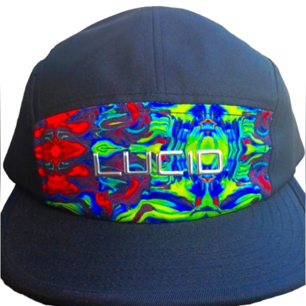 LUCID Camp Cap, 1Size/Adjustable, Black Multi.